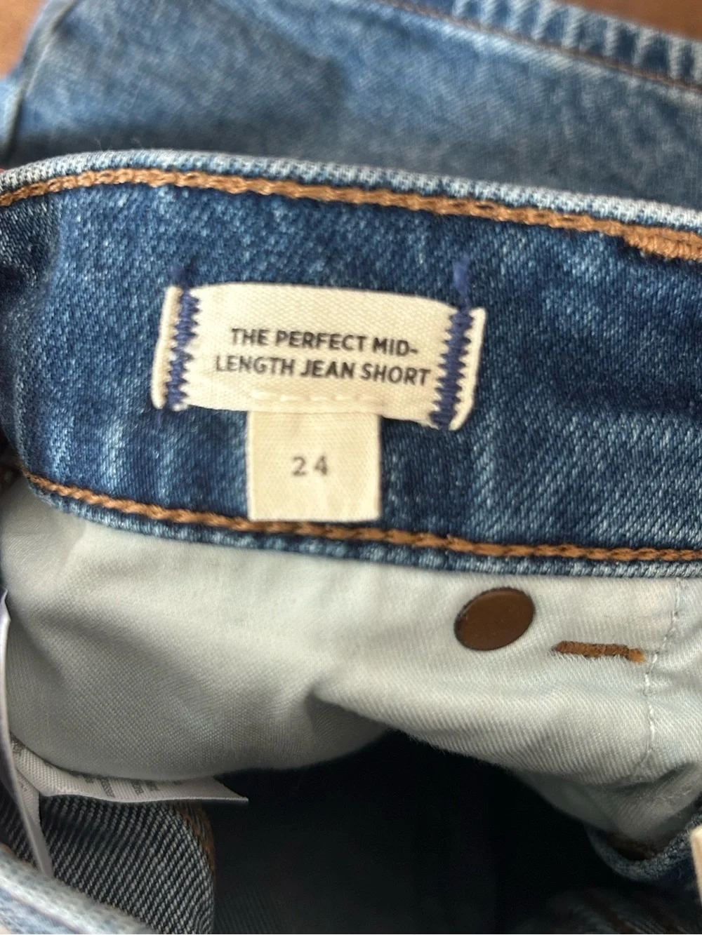 Madewell The Perfect Mid Length Jean short
